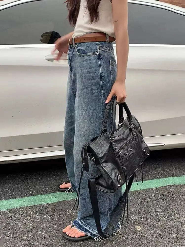 Trendy Women's City Tote Bag | Classic Y2K Street Fashion