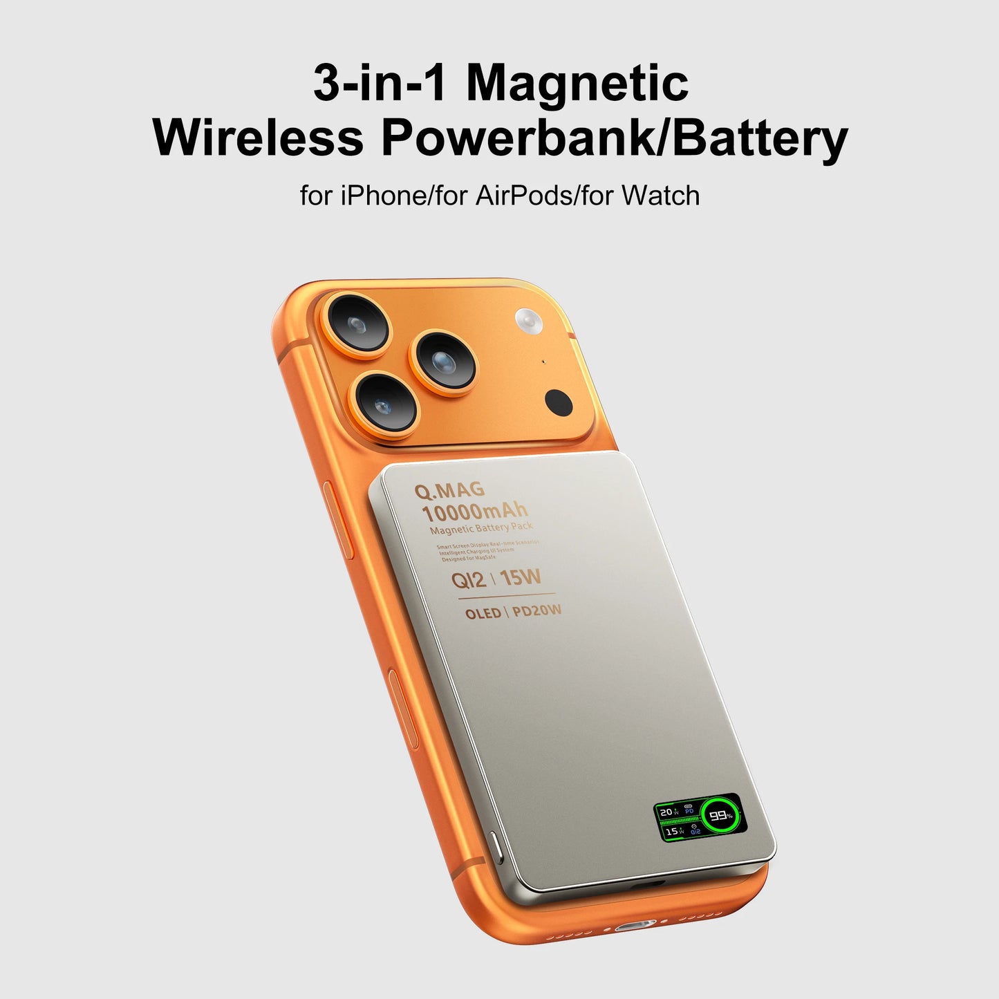 Magnetic Wireless Powerbank | Fast Charging for All Devices