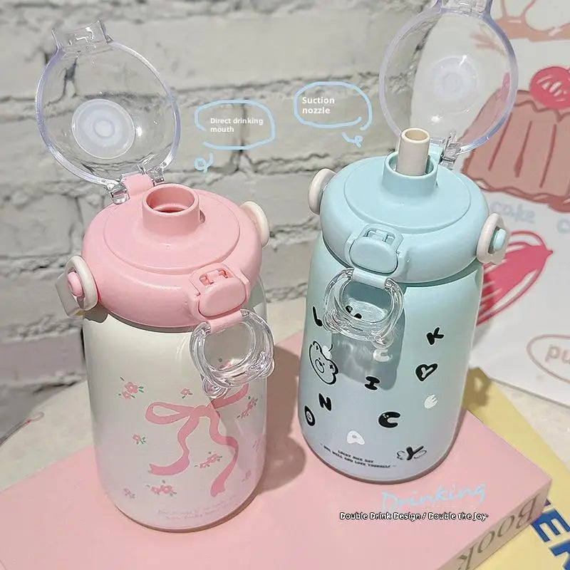 Cute Portable Stainless Steel Thermos Cup for Kids | Durable Drinkware