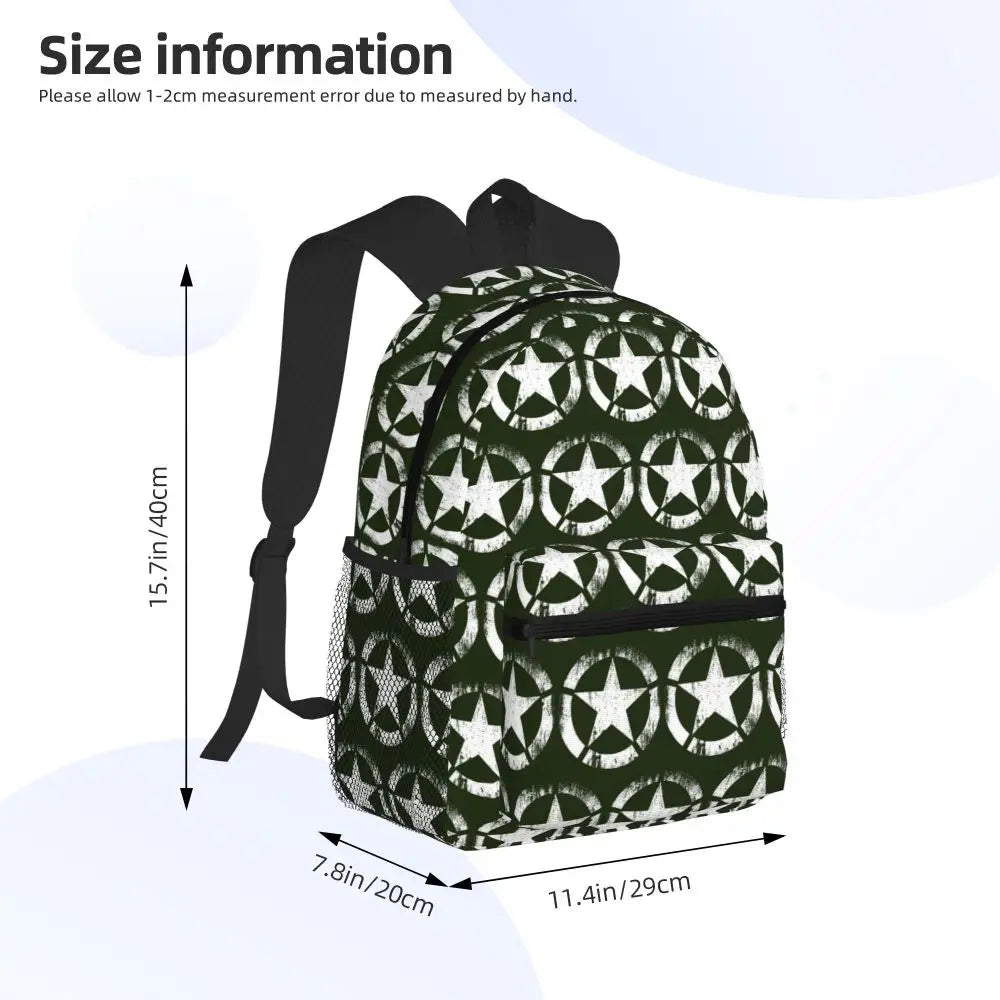Versatile Military Style Student Backpack for School & Travel