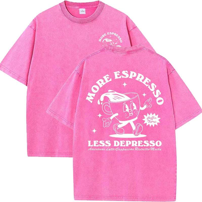 More Espresso Less Depresso Women's Breathable Tee Shirt