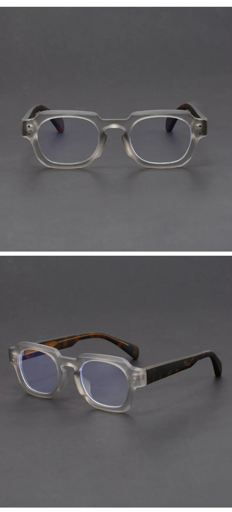 Men's Trendy Square Prescription Glasses | Photochromic UV Protection 2026