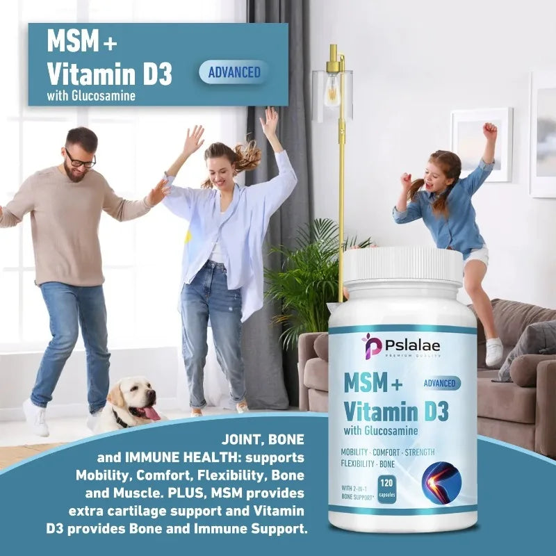MSM + Vitamin D3 with Glucosamine - Joint Support Supplement