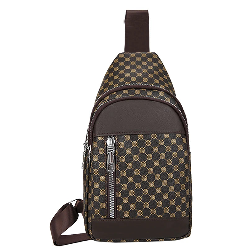 Unisex Functional Chest Bag with Patchwork Dot Design | Stylish Everyday Use