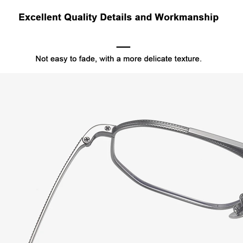 Ultralight Double Bridge Pilot Eyeglasses | Pure Titanium Frames
