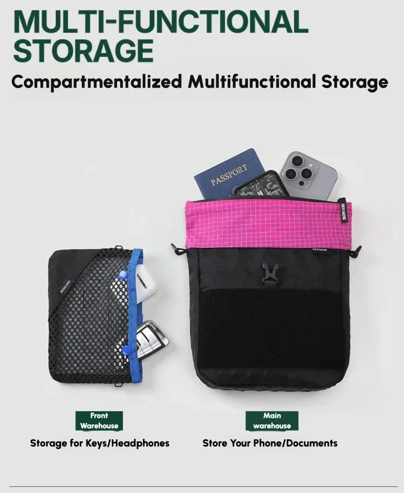 Ultralight Waterproof Crossbody Bag | Perfect for Hiking & Camping