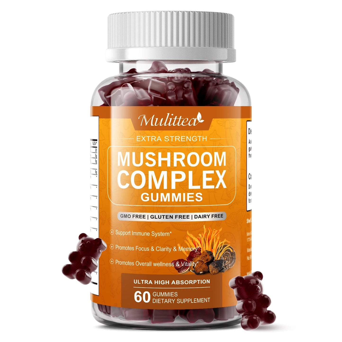 Lion’s Mane Mushroom Gummies for Immune, Memory & Mood Support