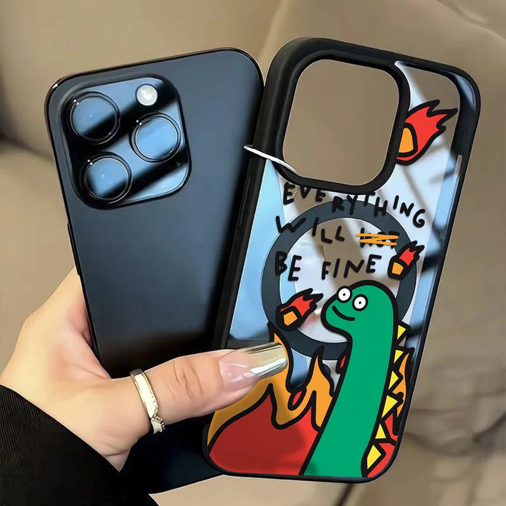 Luxury Magnetic Shockproof Phone Case | Stylish Acrylic Cover