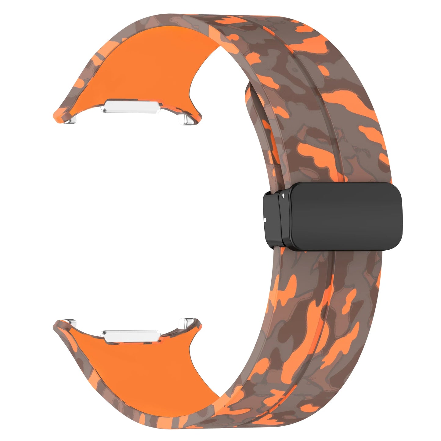 Silicone Sport Strap for 47mm Smartwatch | Magnetic Folding Clasp