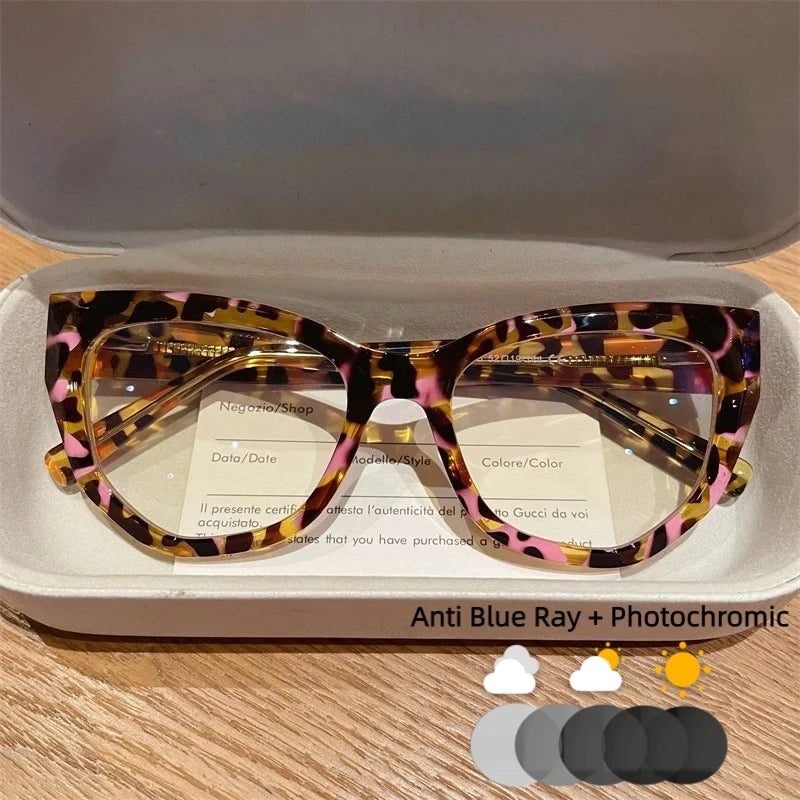 Customizable Cat Eye Anti Blue Ray Reading Glasses for Women