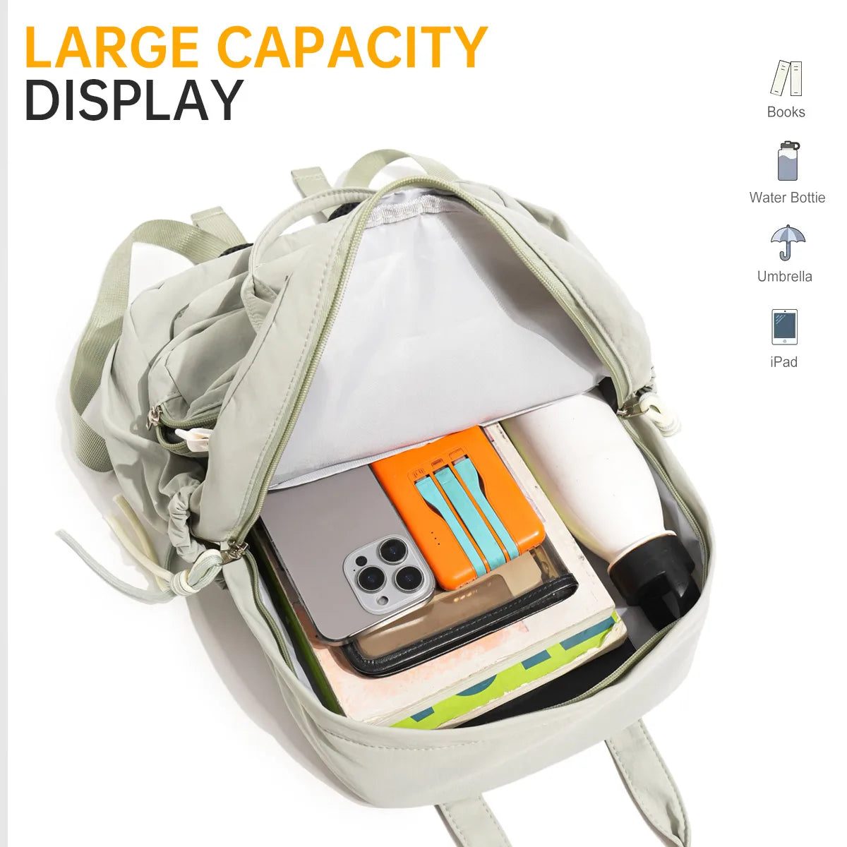 Junior High School and High School Students' Schoolbags, High-Looking, Fresh, Large-Capacity Backpacks, Student Stress-Reducing and Spine-Protecting 2026 New Lightweight Models