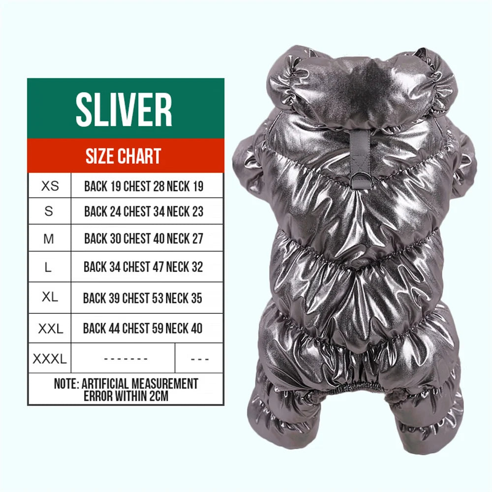 Mono impermeable de invierno para perros de razas pequeñas | Buzo cálido para mascotas