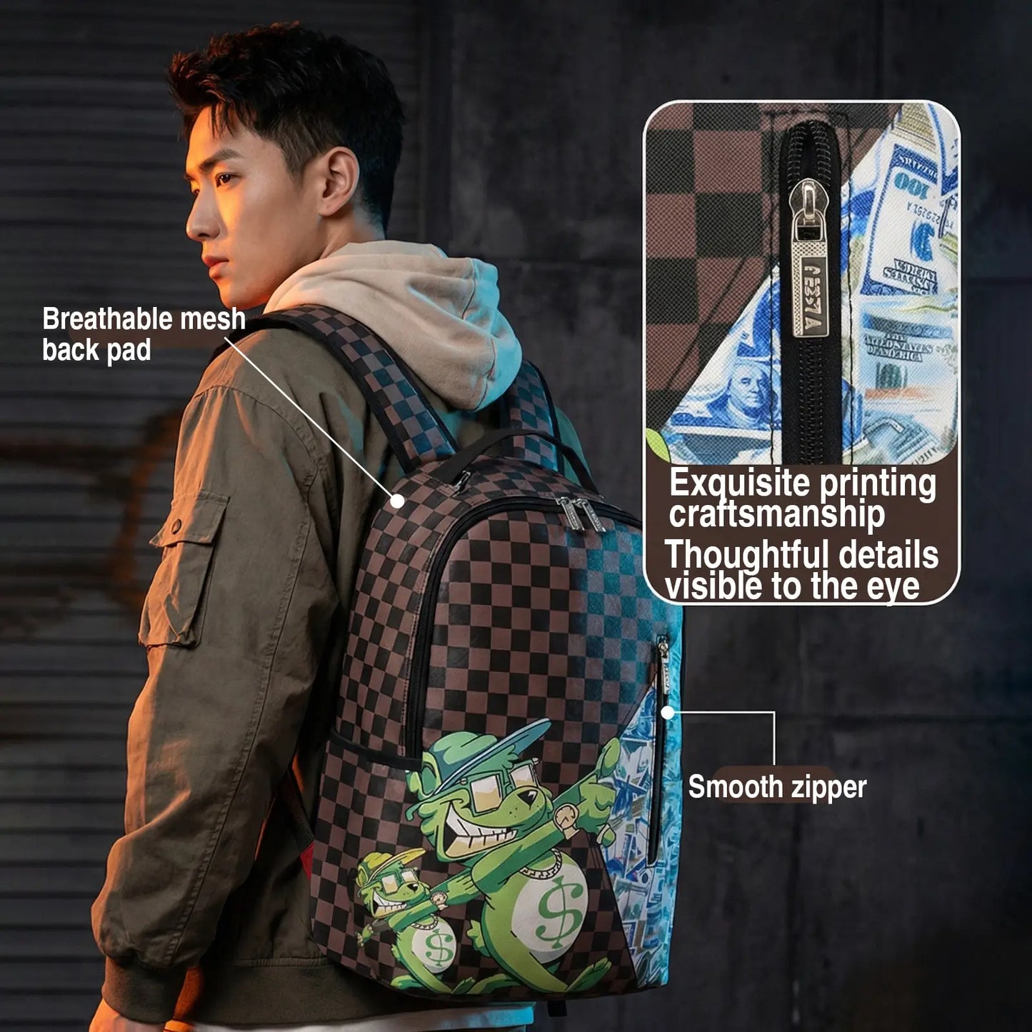 Fashionable Unisex Backpacks | Trendy Large-Capacity Travel Bags
