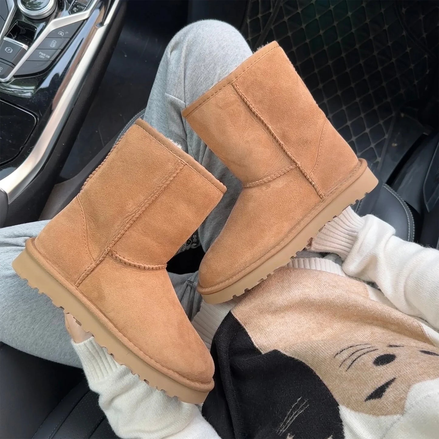 Women's Sheepskin Wool Snow Boots | Warm Winter Ankle Boots