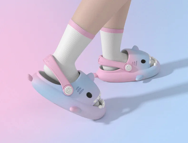 Kids Shark Slippers | Cartoon Non-slip Soft Sandals for Summer