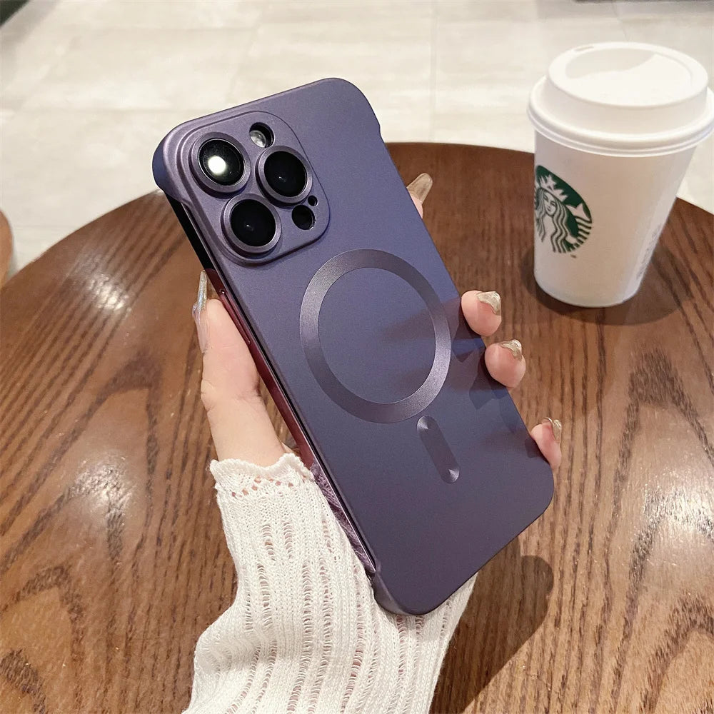 Magnetic Wireless Charging Case for iPhone | Ultra-Thin Matte Cover