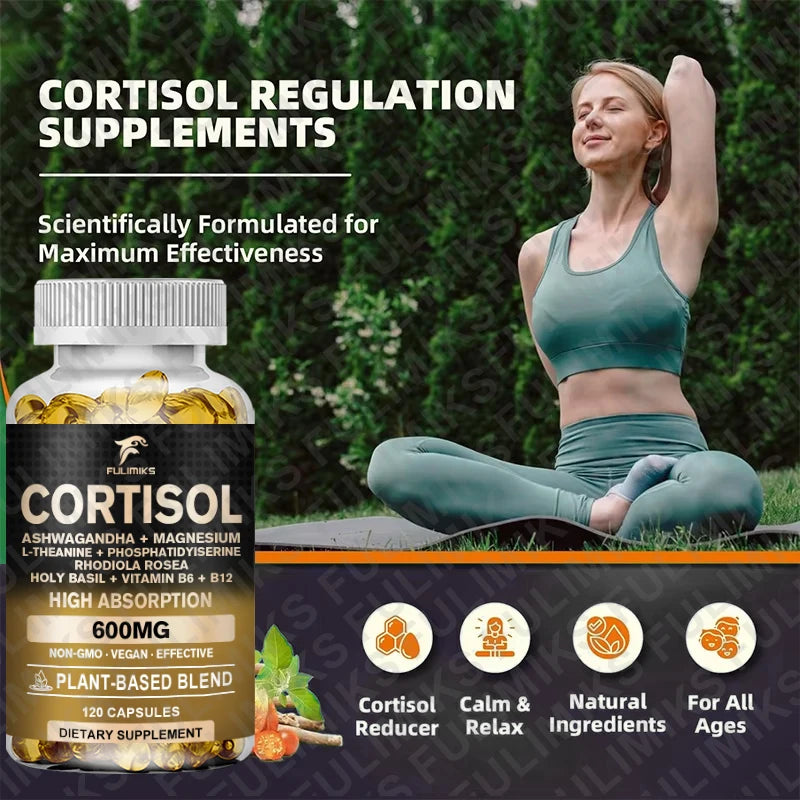 Premium Cortisol Softgel - Balance Stress & Boost Energy