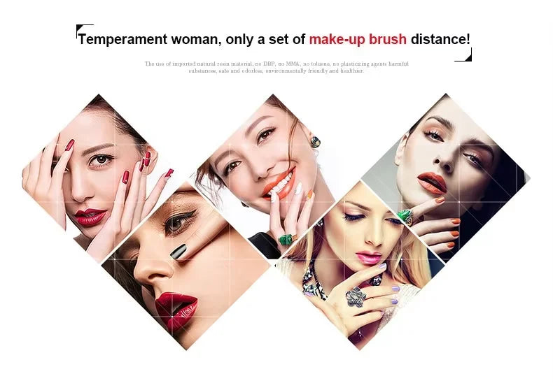 13-29 Piece Makeup Brush Set | Essential Professional Makeup Kit