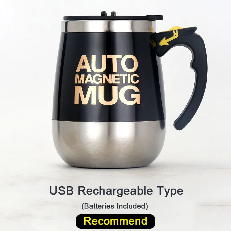 Taza eléctrica autoagitadora | Mezclador inteligente para café y leche