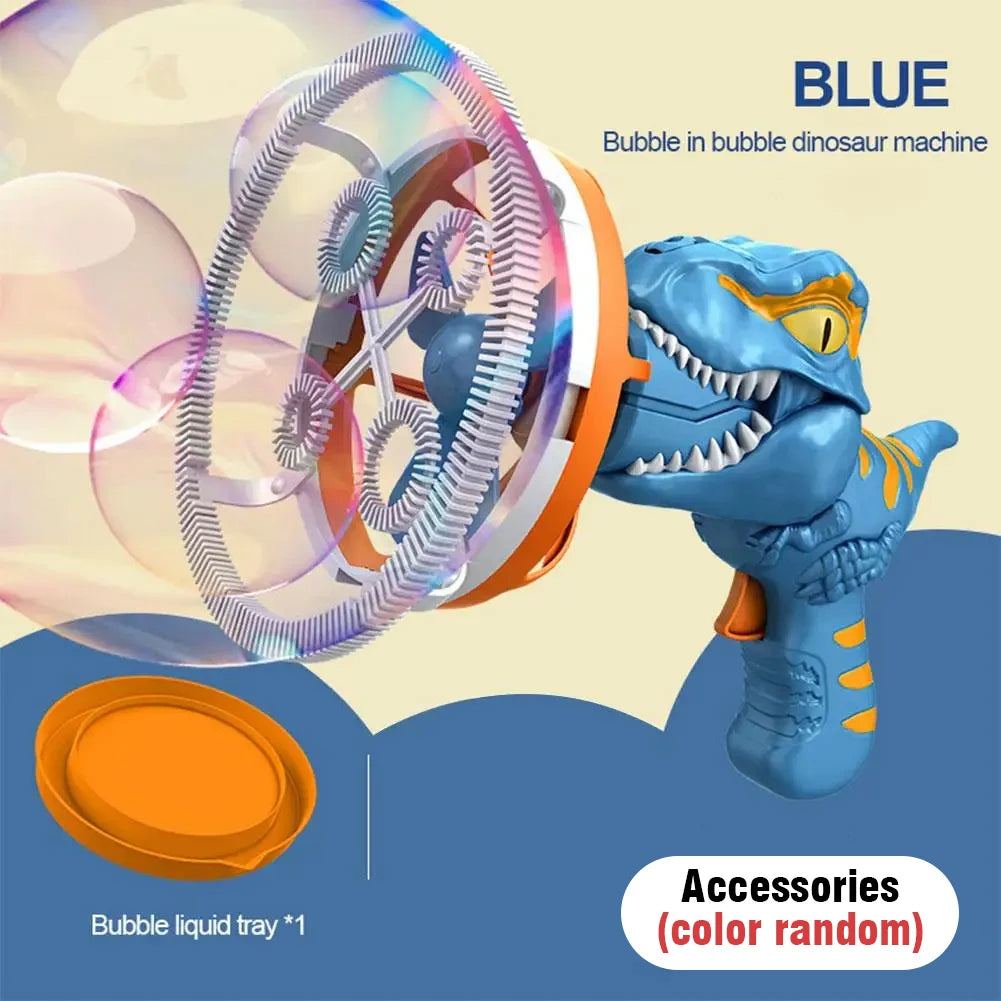 Dinosaur Electric Bubble Gun | Fun Automatic Bubble Machine for Kids