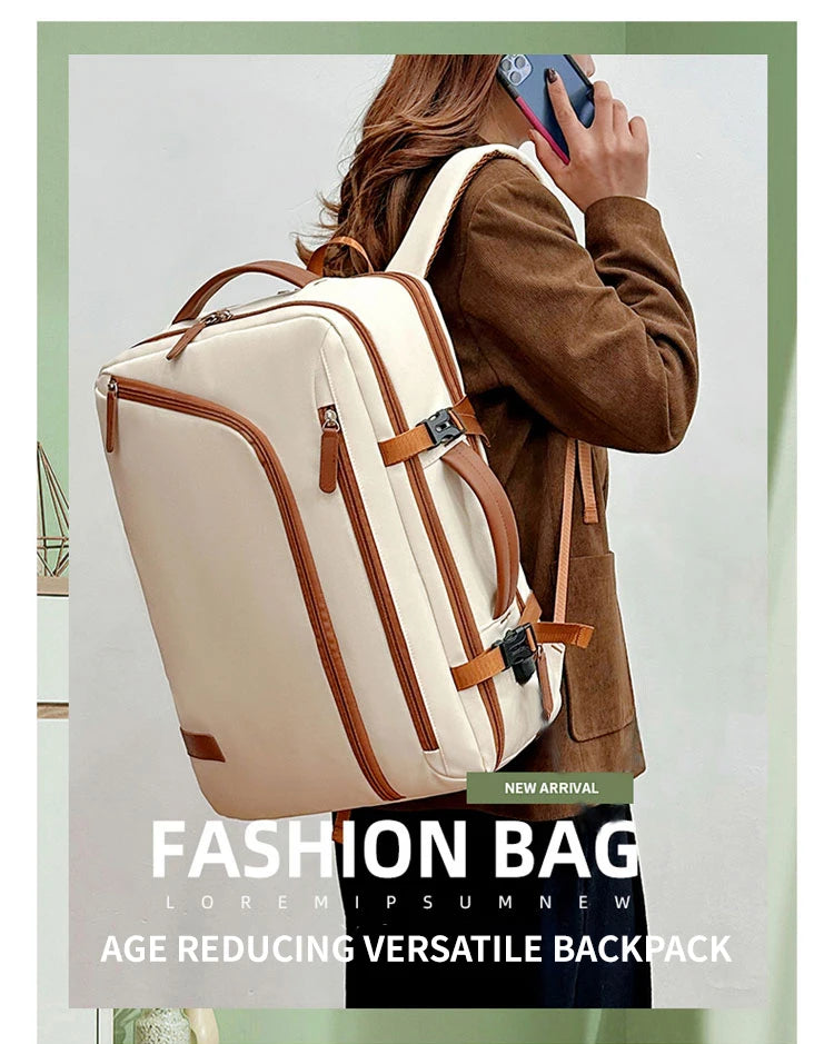 Unisex Large-Capacity Business & Travel Backpack - Stylish & Durable