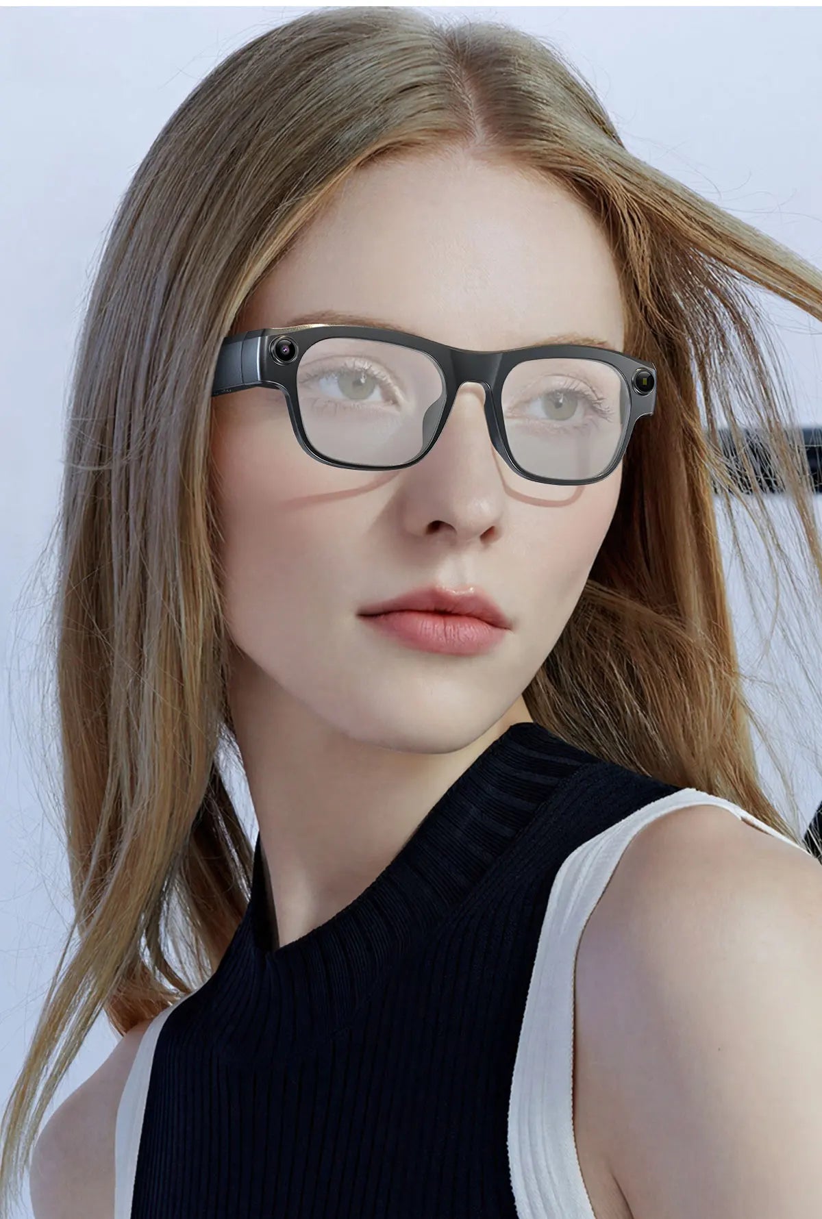 AI Smart Glasses with 8MP Camera & Multi-Language Translation