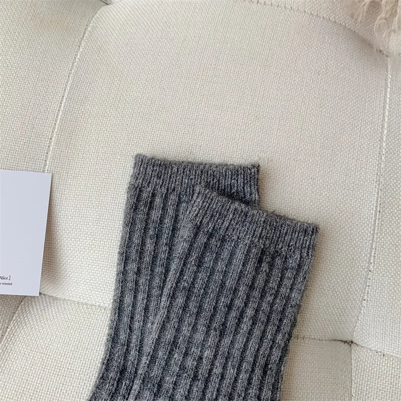 Cozy Thermal Crew Socks for Women | Luxurious Cashmere & Wool