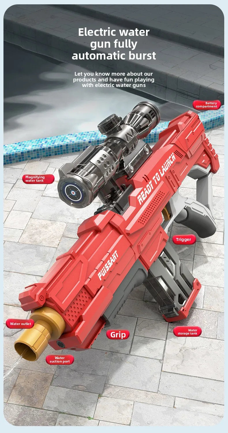Electric High-Pressure Water Gun | Fun Water Play for All Ages