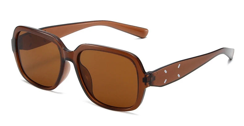 Trendy Retro Black Square Frame Sunglasses for Women & Men