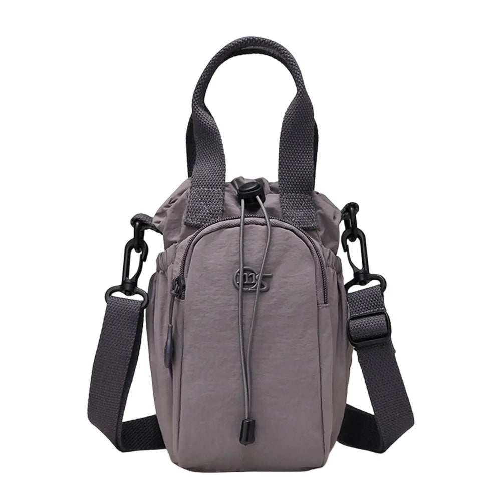 Women's Water-Resistant Crossbody Bag with Phone Pocket & Bottle Holder
