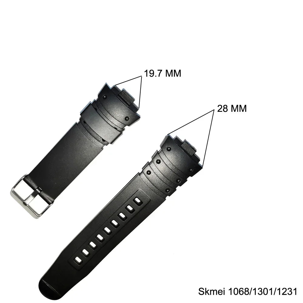 Durable PU/Rubber Watch Bands | Adjustable & Stylish Strap Upgrade