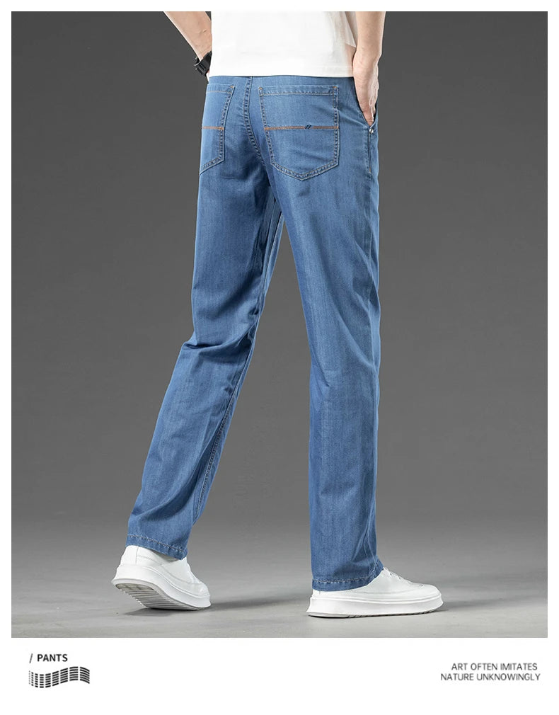 Men's Loose Straight Jeans | Versatile Casual Denim Trousers