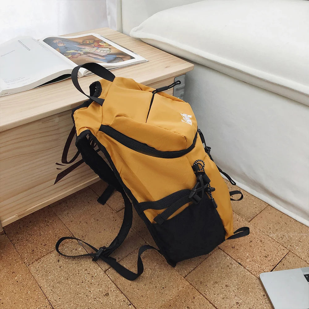 Outdoor Mini Backpack Mountain Pattern Lightweight Adjustable Strap Daypack for Hiking Travel Camping Daily Outdoor Trip