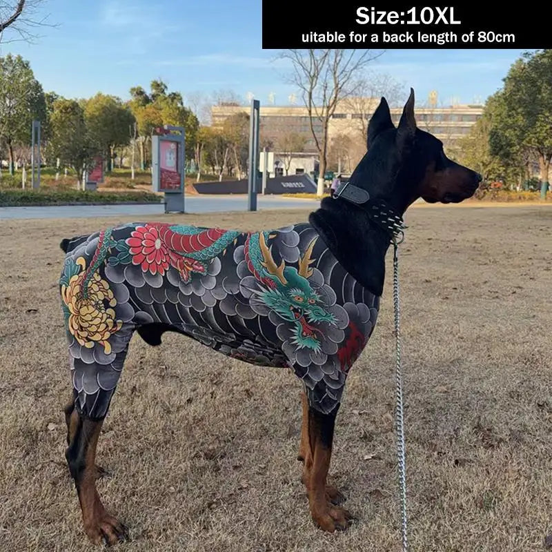 Breathable Pet Tattoo Vest | Trendy Dog & Cat T-Shirt for All Seasons