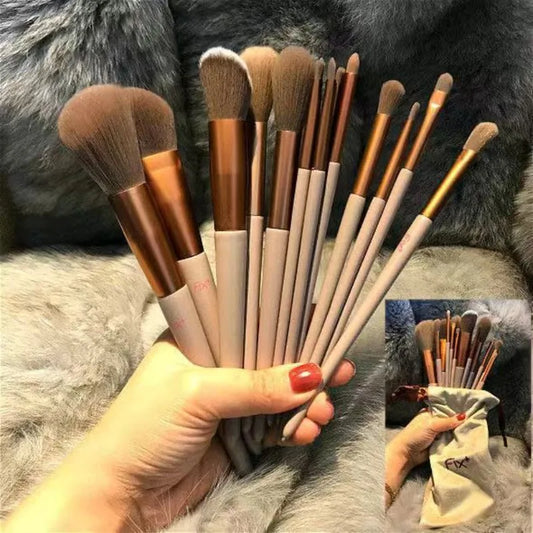13-Piece Professional Makeup Brush Set | Flawless Application Tools