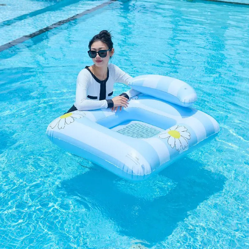 Inflatable Water Hammock Pool Float | Comfortable Beach Lounger
