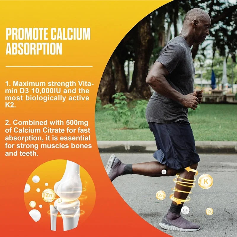 Plant-Based Vitamin D3 & K2 Gummies for Strong Bones and Heart Health