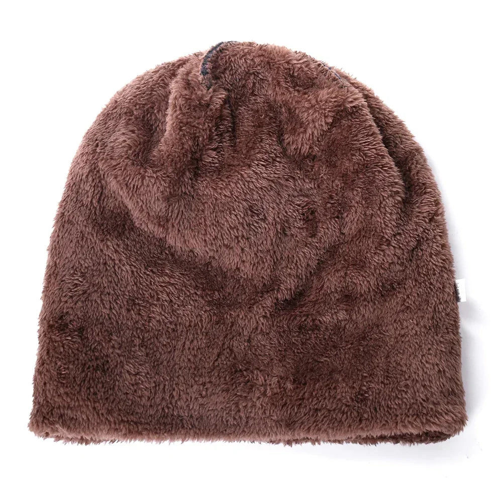 Unisex Thick Fur Lined Beanie Hat | Stylish Warm Winter Cap