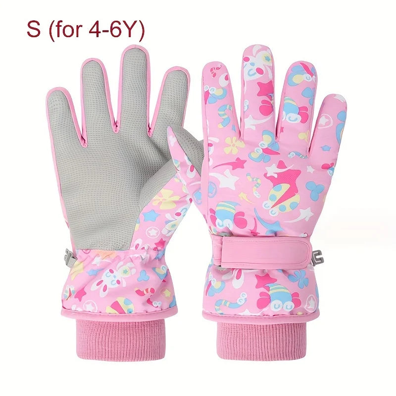 Guantes de esquí de invierno para niños | Cálidos y con diseños bonitos para los pequeños