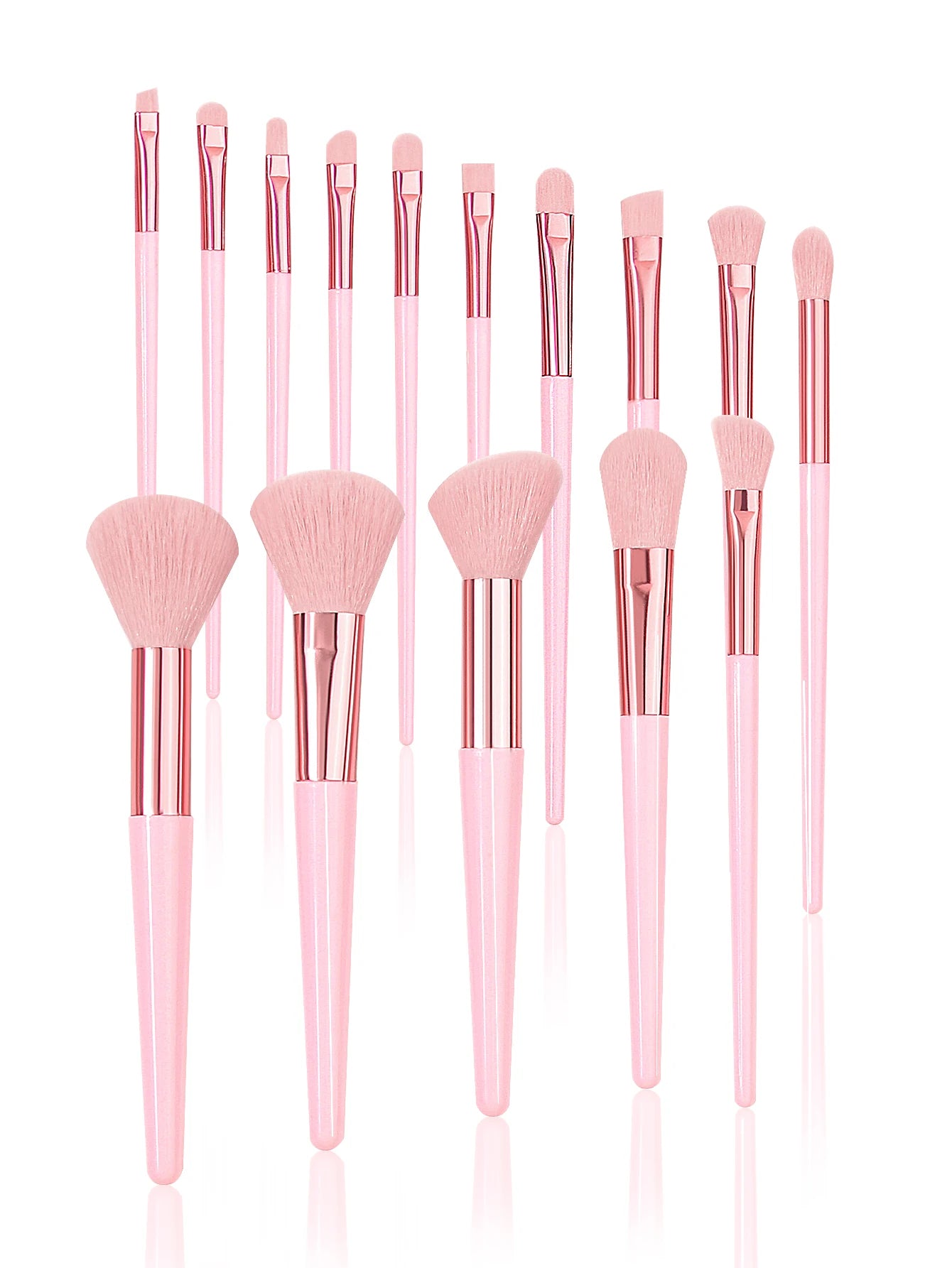 High-End Pink 15PCS Makeup Brush Set | Soft & Fluffy Premium Brushes