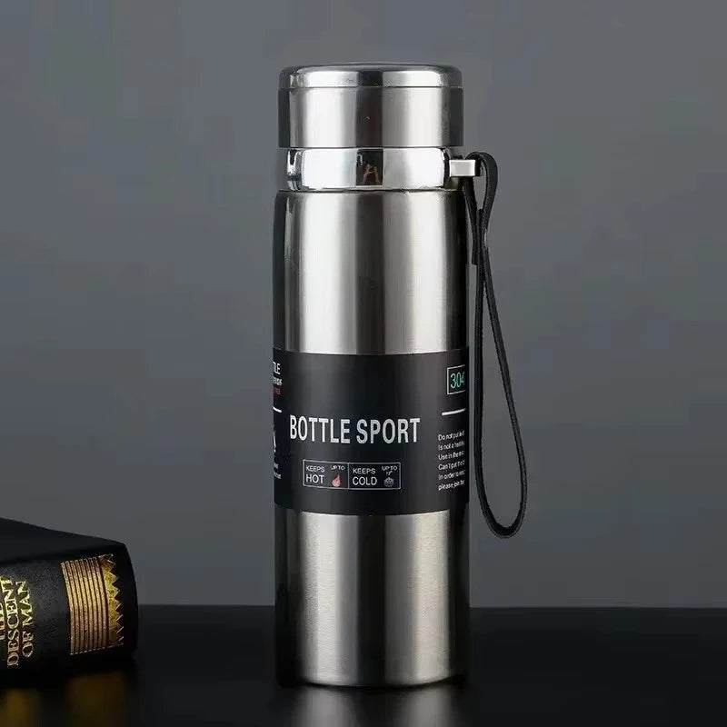 1L Stainless Steel Thermal Water Bottle | Hot & Cold Thermos Flask