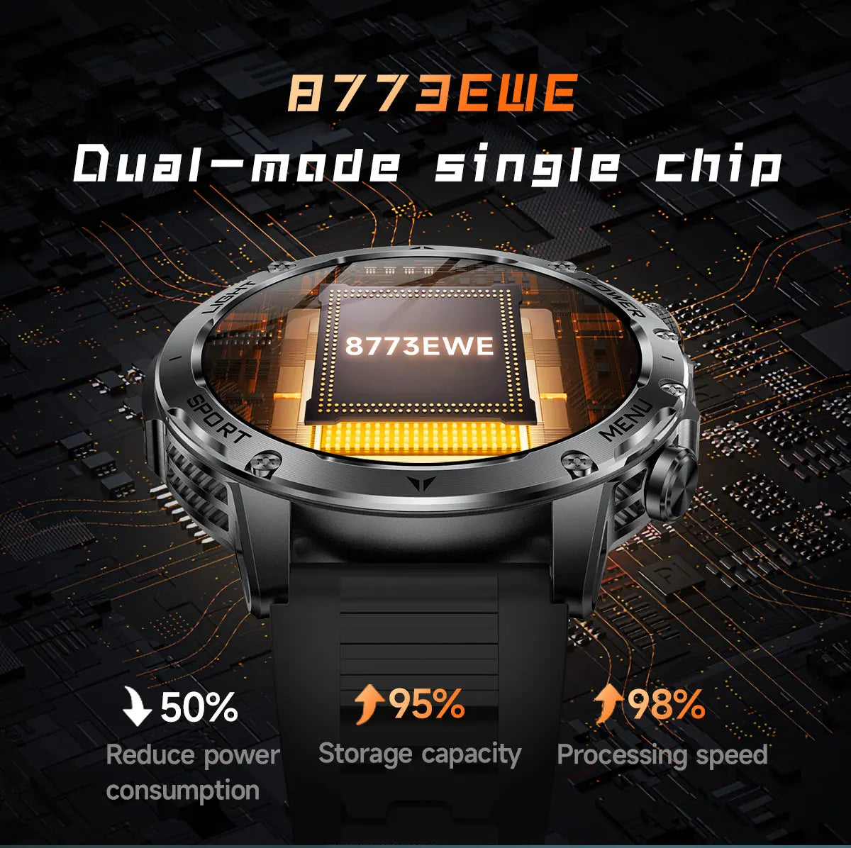 Rugged Military Smart Watch with GPS | Ultimate Fitness Tracker