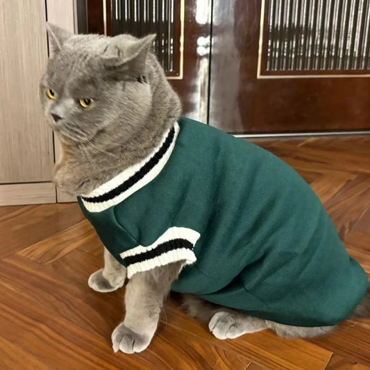 Ropa adorable de invierno para gatos | Trajes suaves, cálidos y cortavientos para cachorros