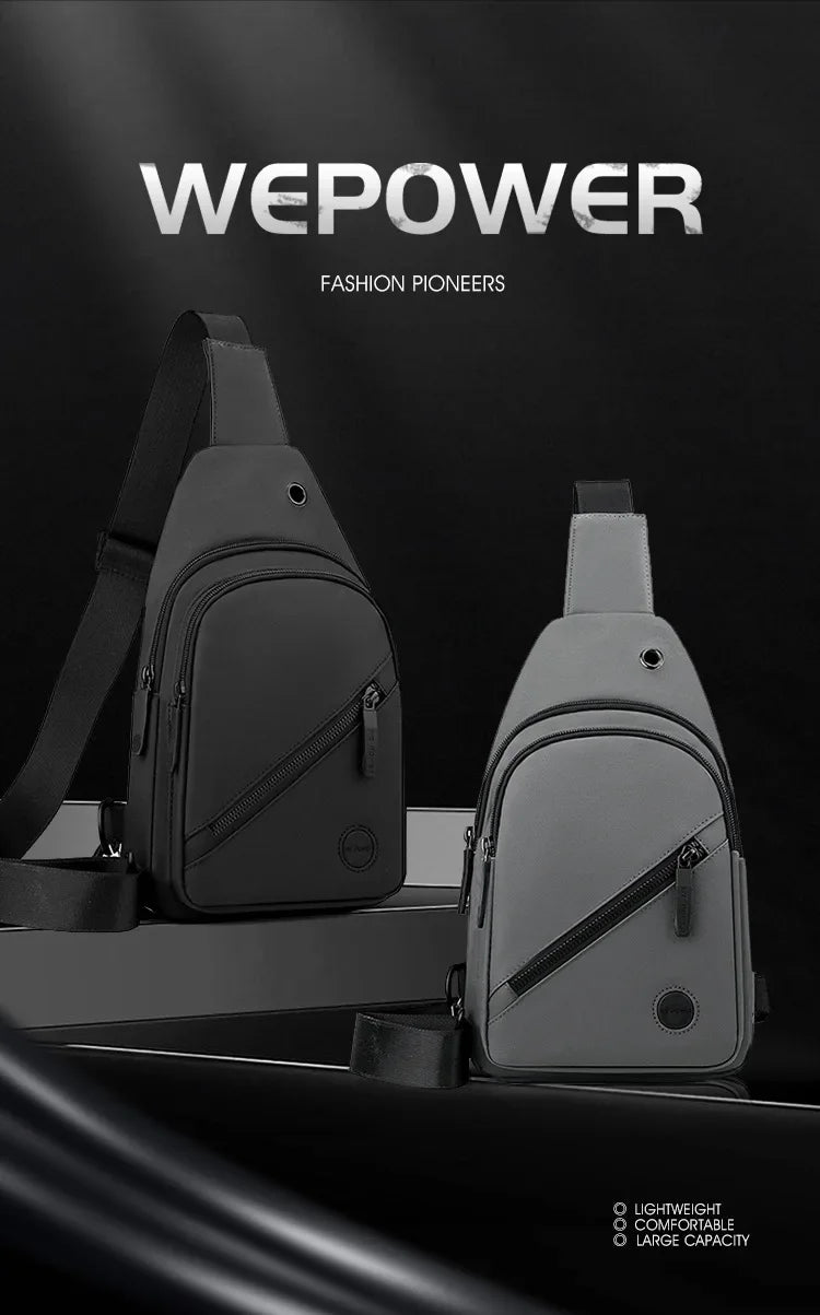 Lightweight Men's Chest Bag | Versatile Nylon Crossbody Sling