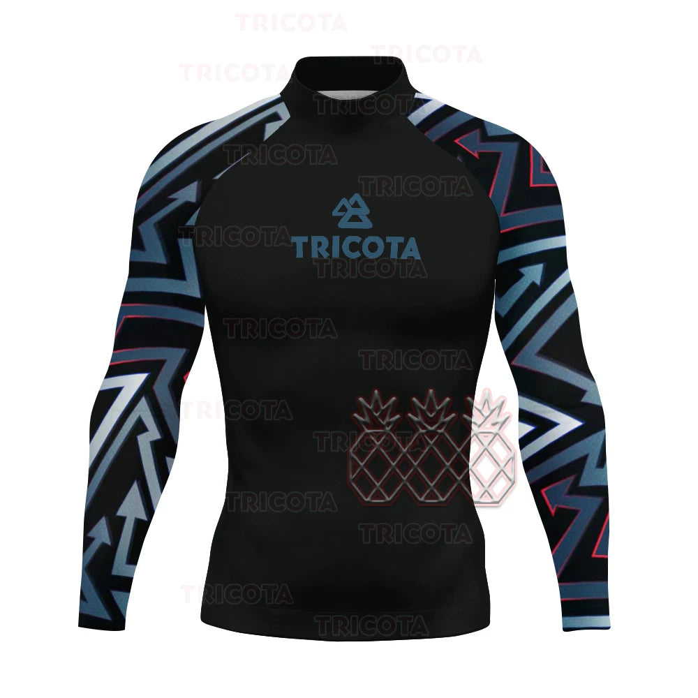 Men's UV Protection Long Sleeve Rash Guard for Surfing & Diving