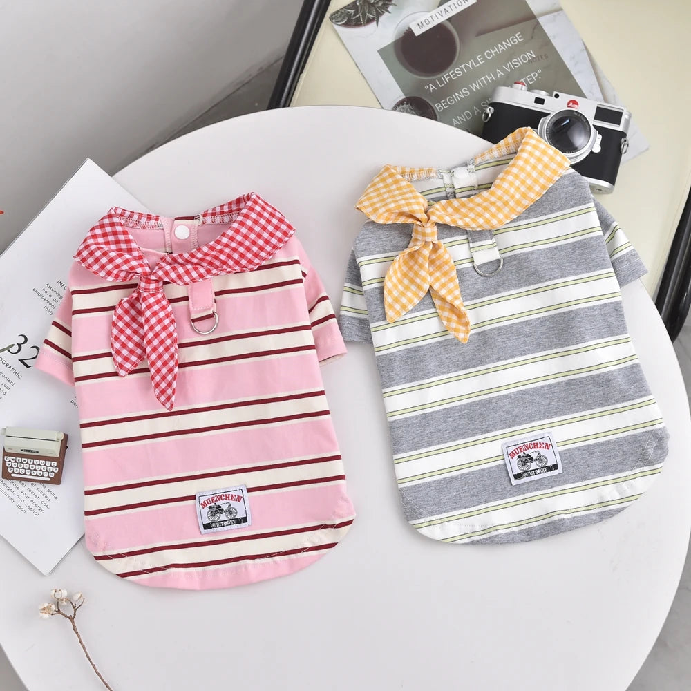 Stylish Spring Summer Pet Shirt for Small Dogs and Cats