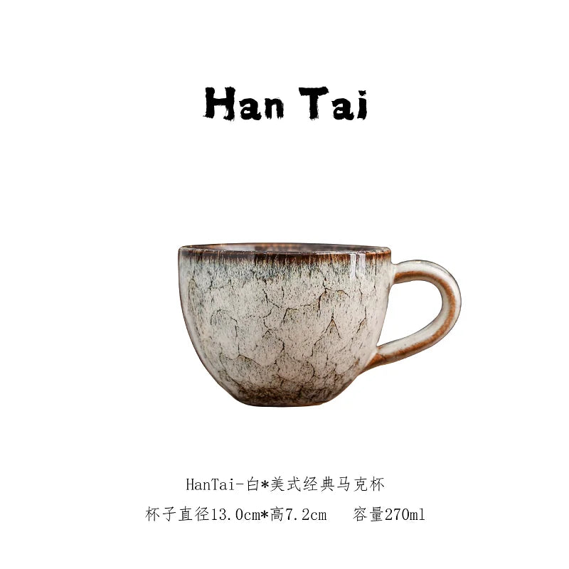 Taza de café de cerámica estilo japonés | Vajilla ecológica