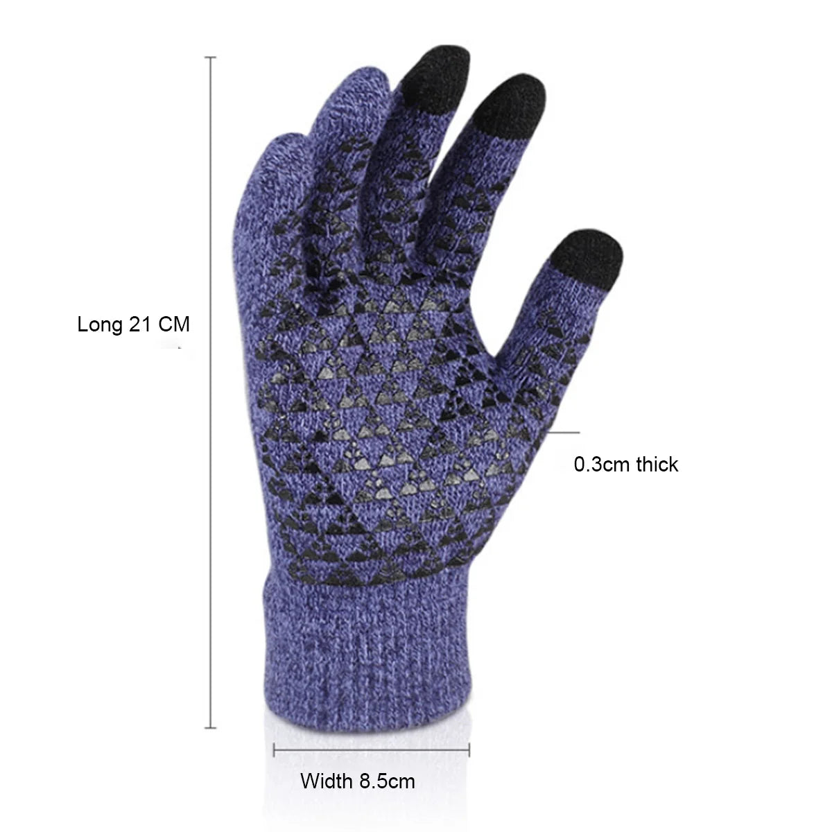 Thickened Velvet Touch Screen Winter Gloves | Unisex Warm Knitted
