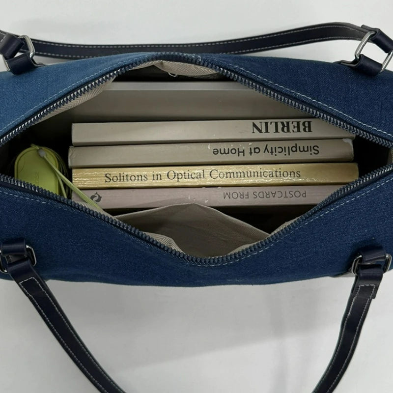 Bolso cruzado de mezclilla para mujer | Bolso de mano versátil y elegante