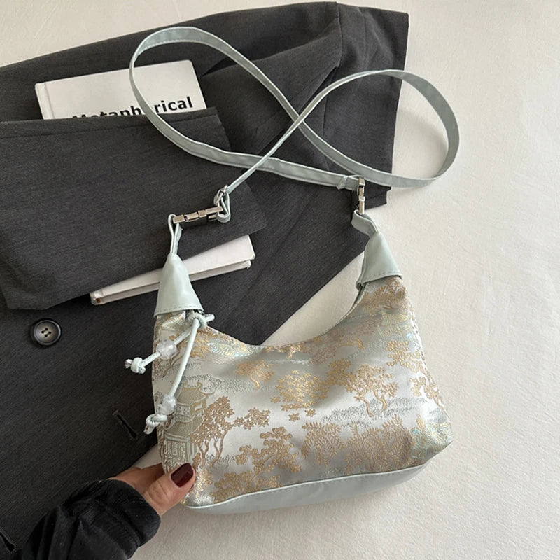 Elegant Fine Embroidery Ladies Handbags | Stylish Summer Crossbody Bags